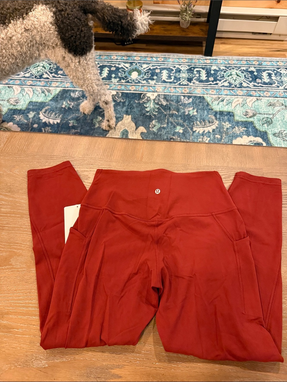 Lululemon Aligned Rust Red High-Rise leggings - Picture 6 of 6